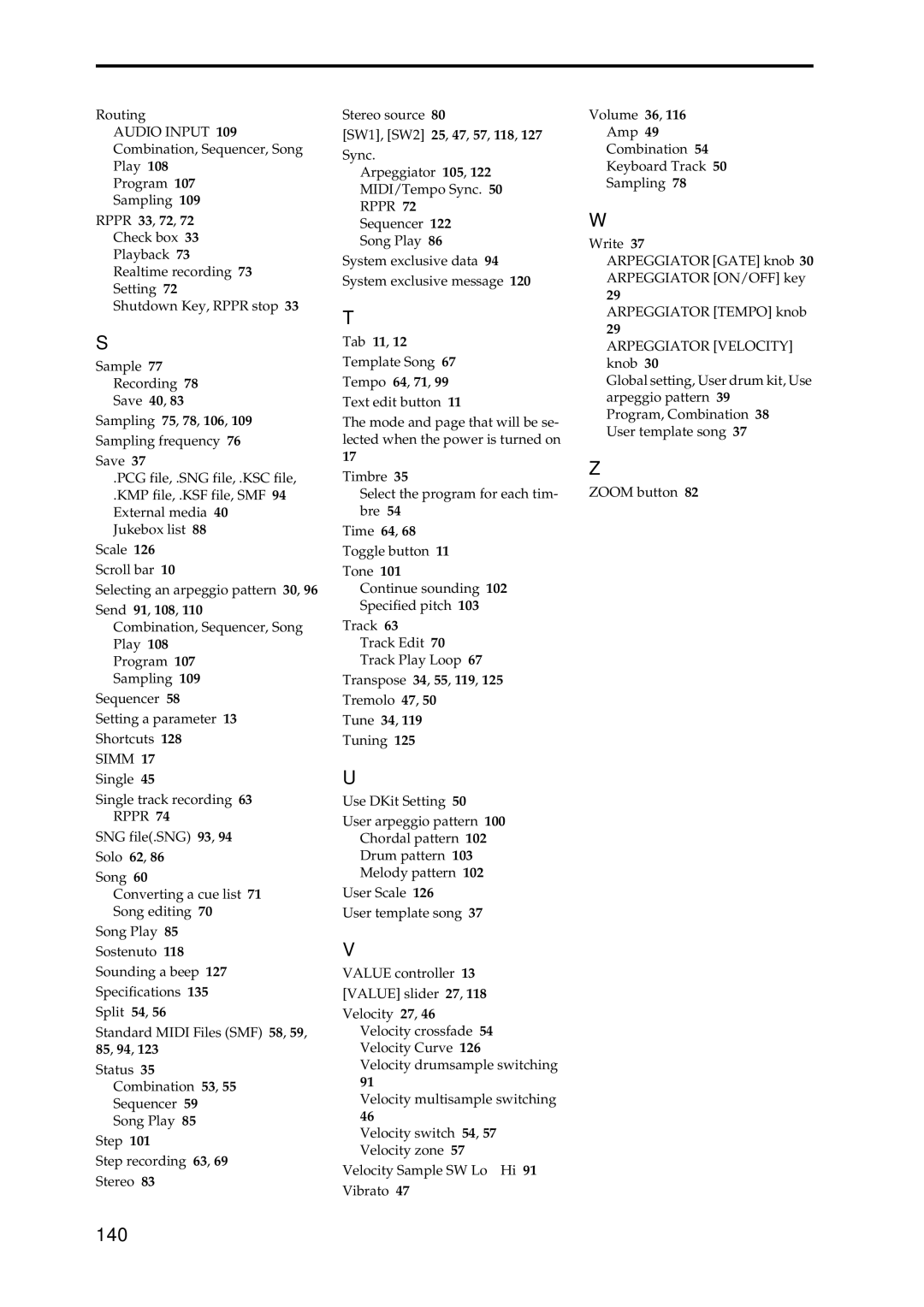 Korg Speaker System owner manual 140 