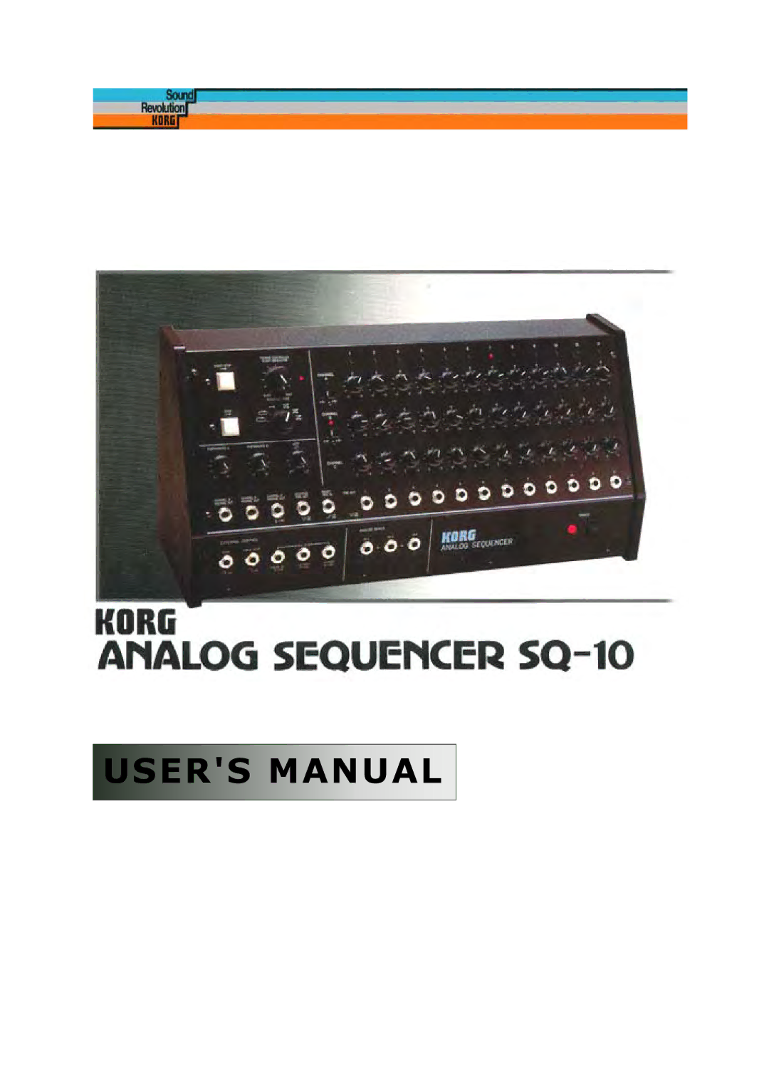 Korg SQ-10 user manual 