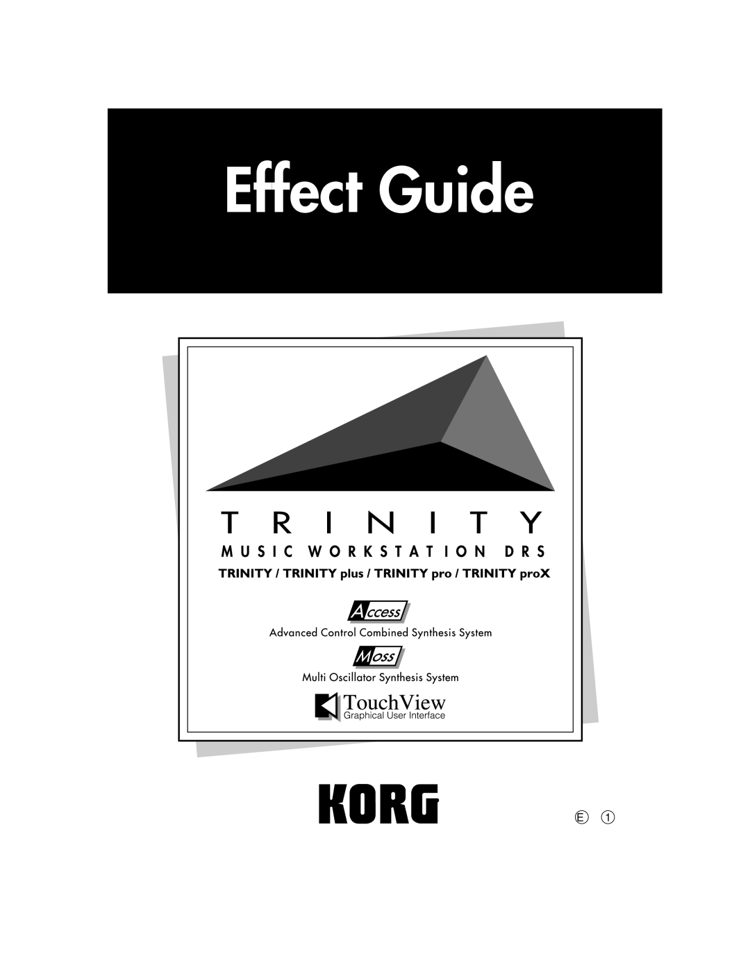 Korg Trinity ProX, Trinity Plus manual 