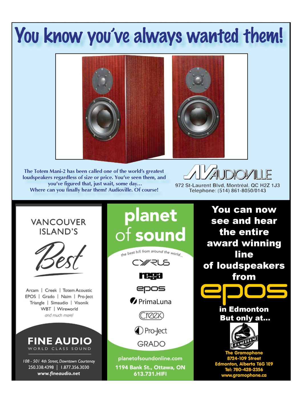 Koss 76 You can now see and hear the entire award winning line, of loudspeakers from, You know you’ve always wanted them 