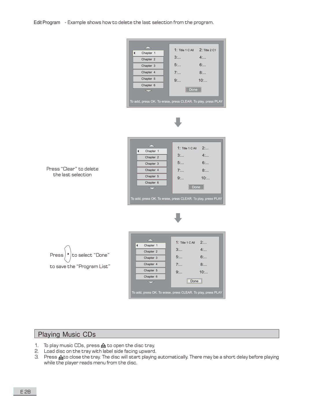 Koss KS4192 manual Playing Music CDs 