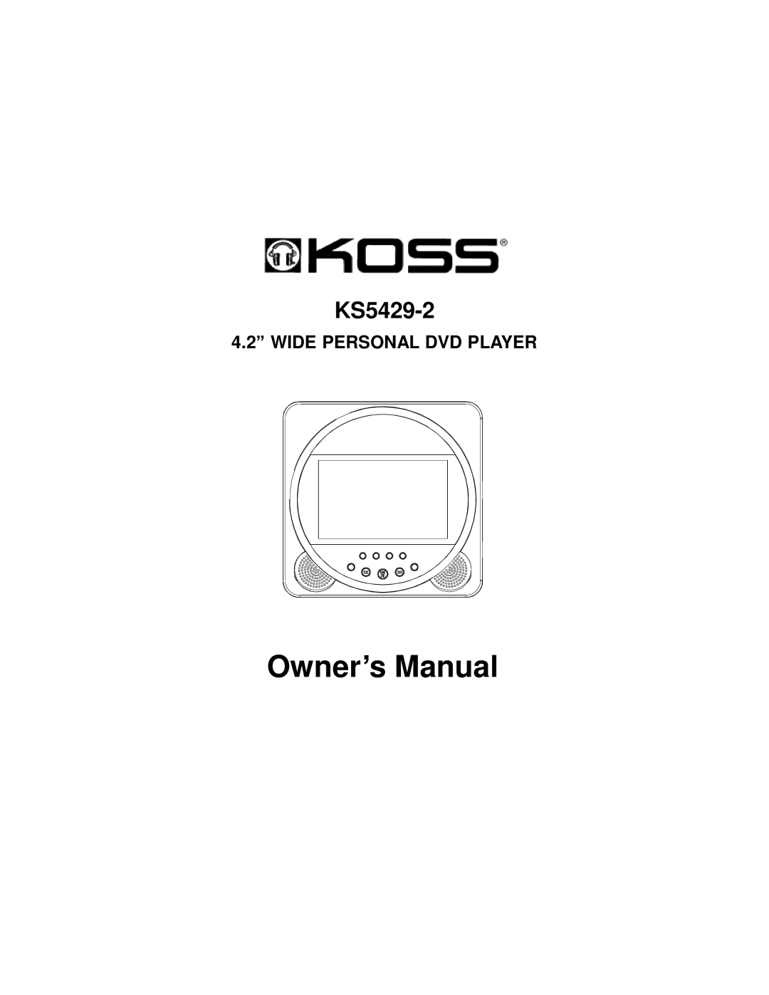 Koss KS5429-2 owner manual 