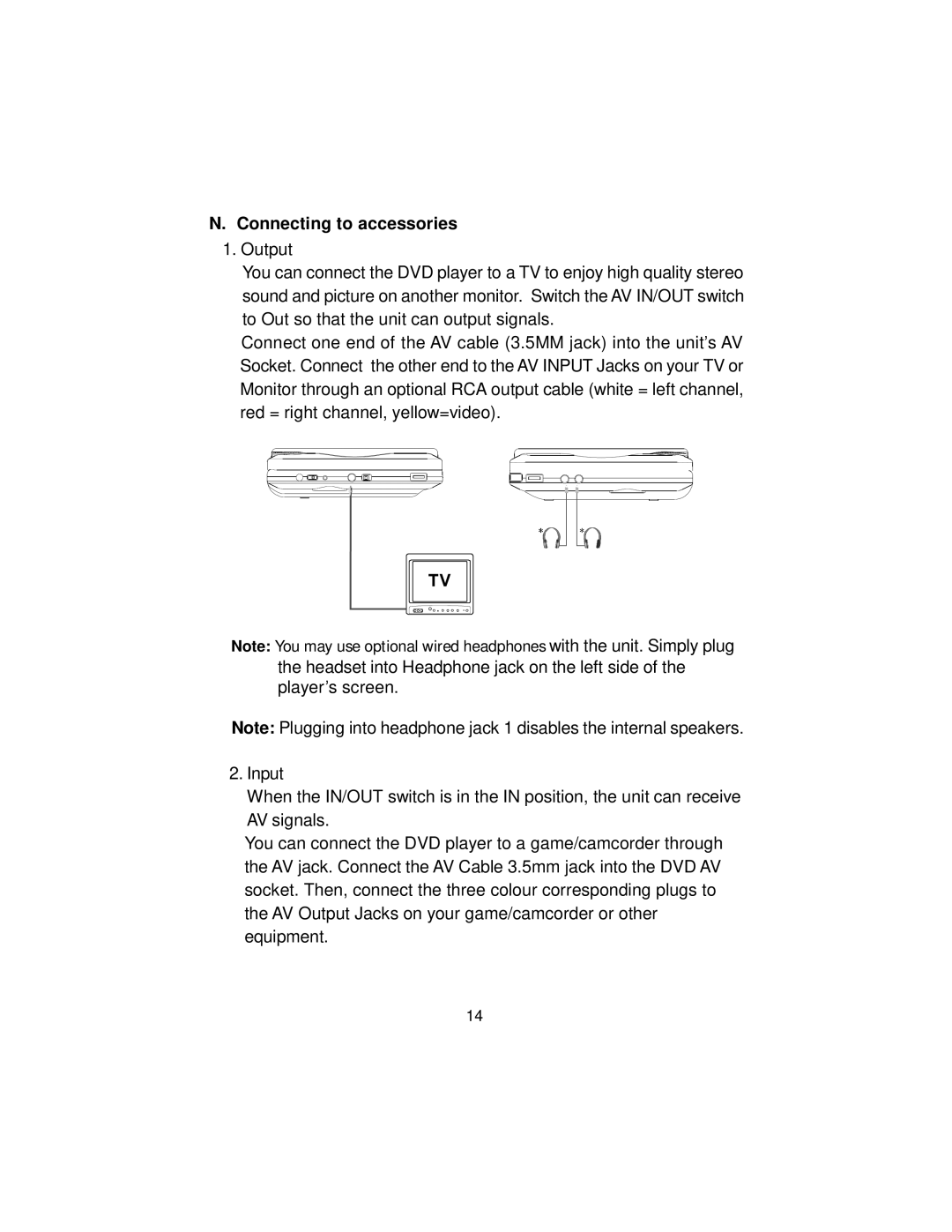 Koss KS5429-2 owner manual Connecting to accessories 