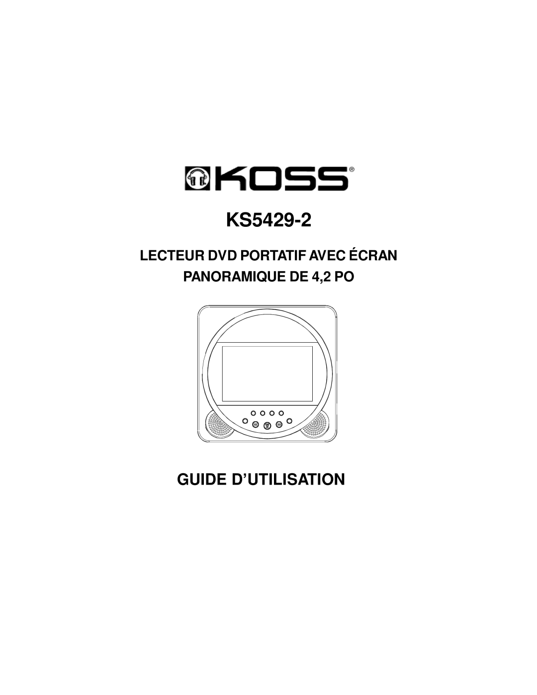 Koss KS5429-2 owner manual 