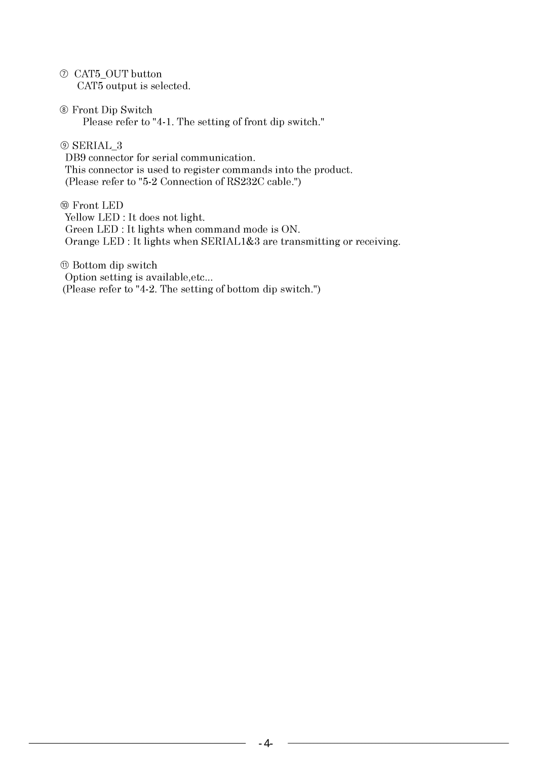 Kowa KE811CT instruction manual ⑨ SERIAL3 