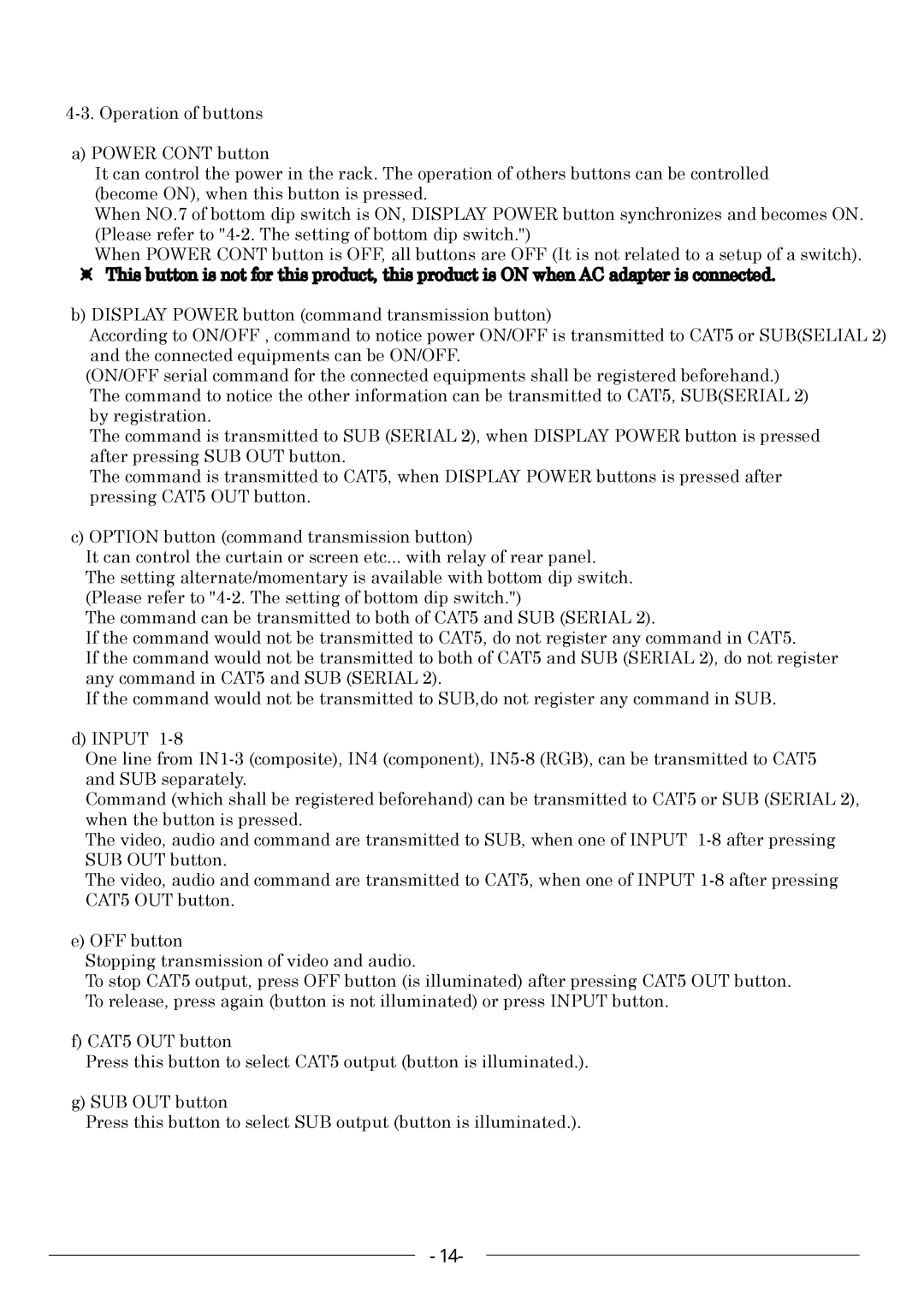 Kowa KE811CT instruction manual 