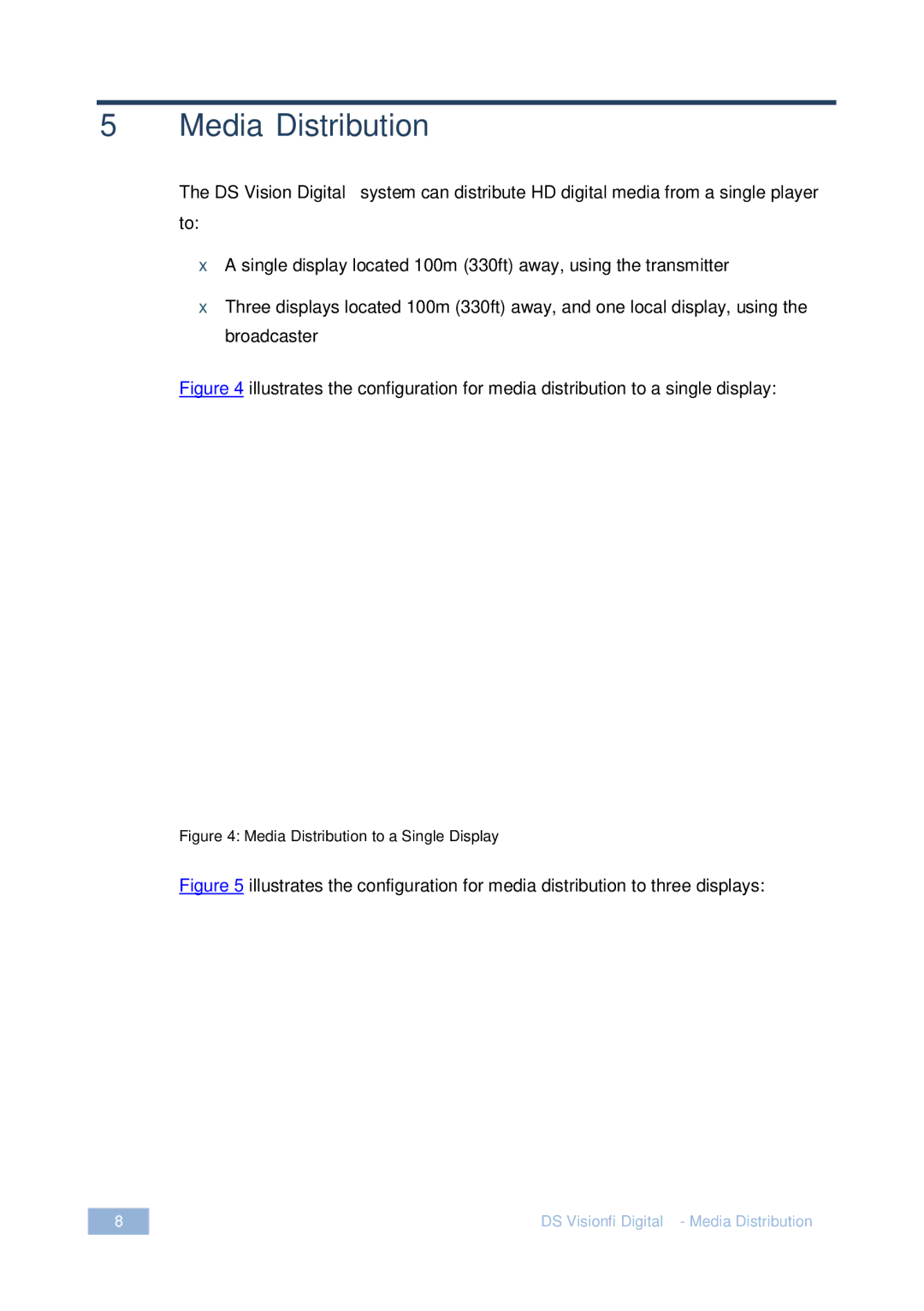 Kramer Electronics 2900-300283 user manual Media Distribution to a Single Display 