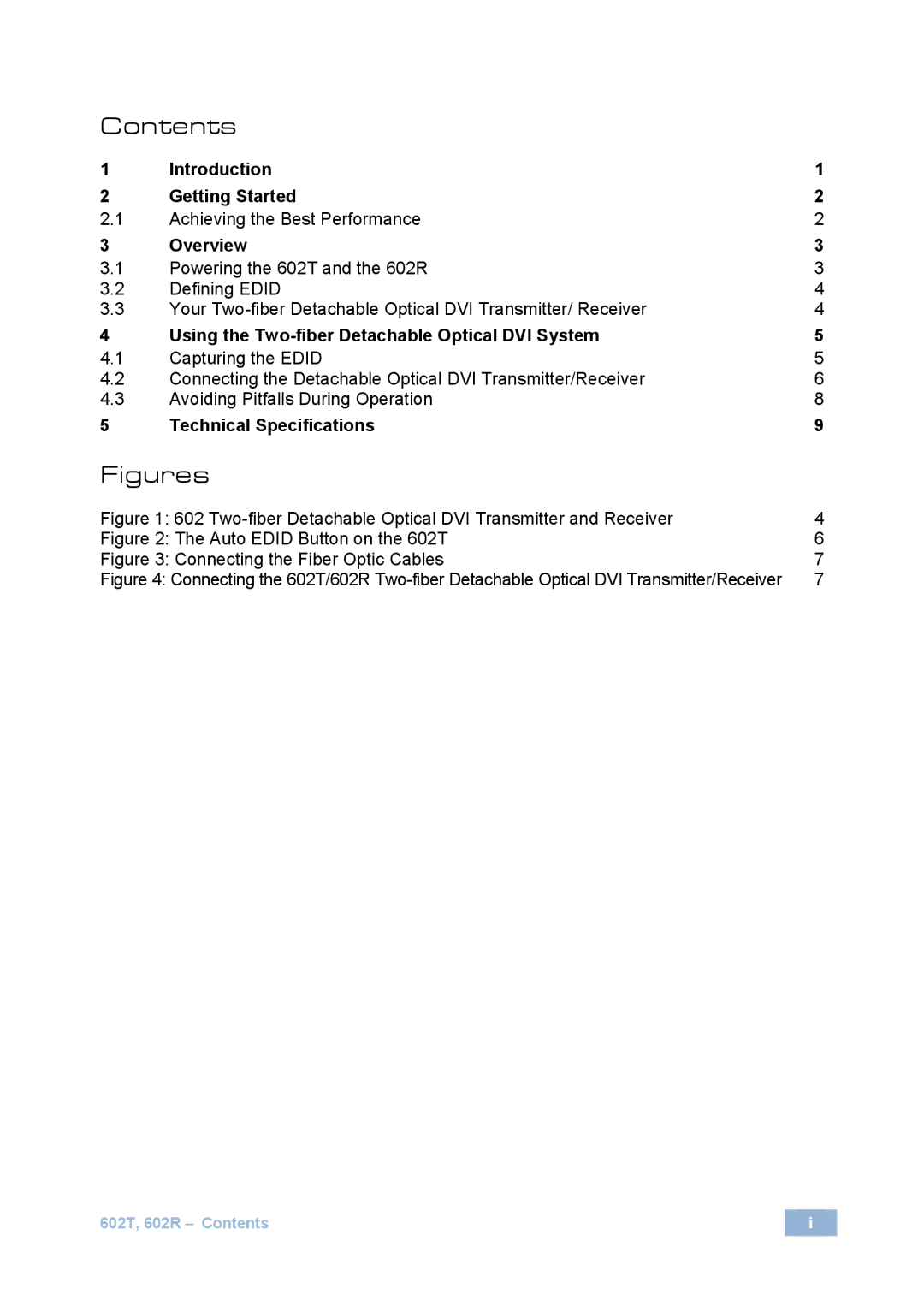 Kramer Electronics 602T user manual Figures 