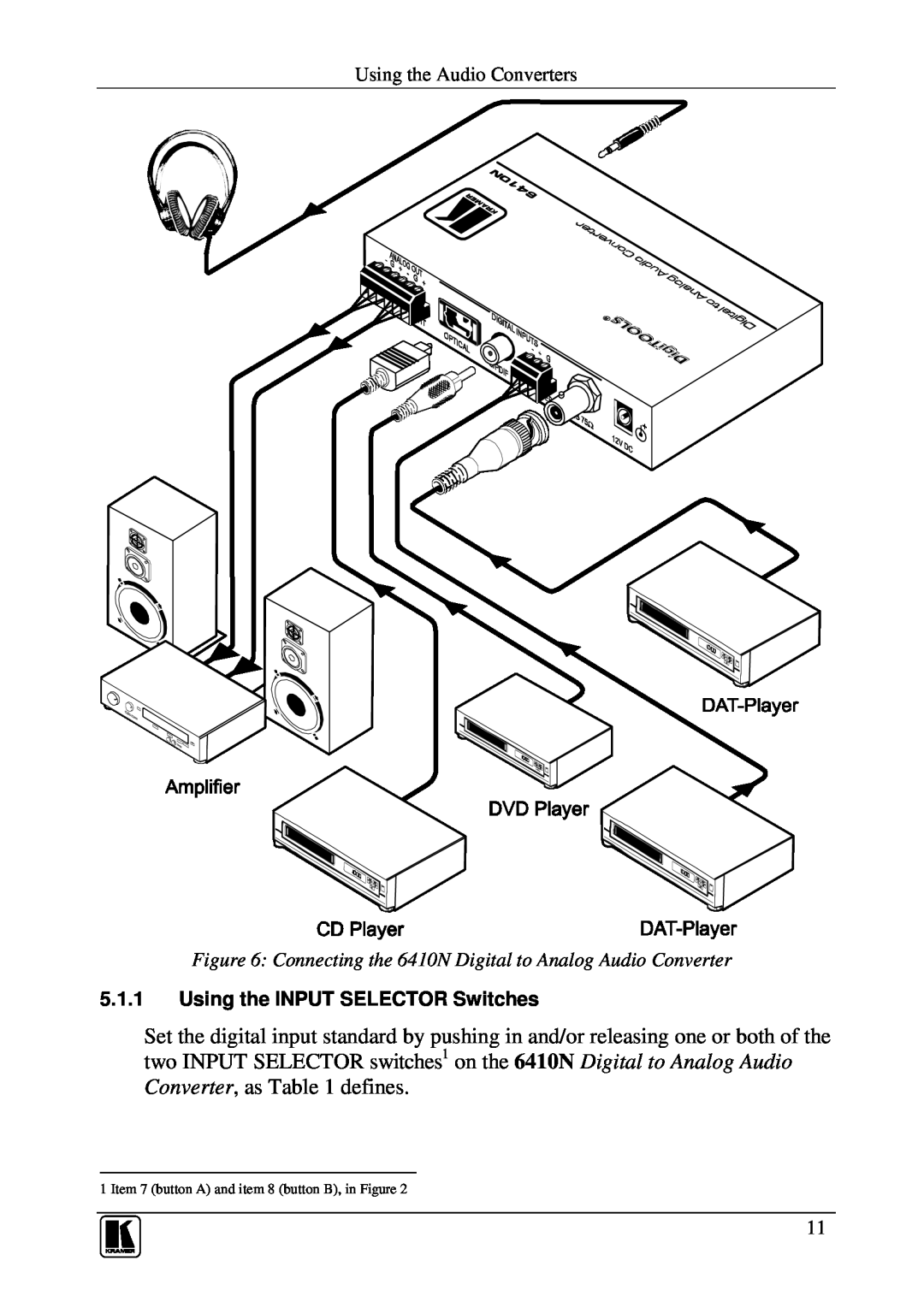 Kramer Electronics 6410N user manual F B B r, dilrp ogYpkn o, Item 7 button A and item 8 button B, in Figure 