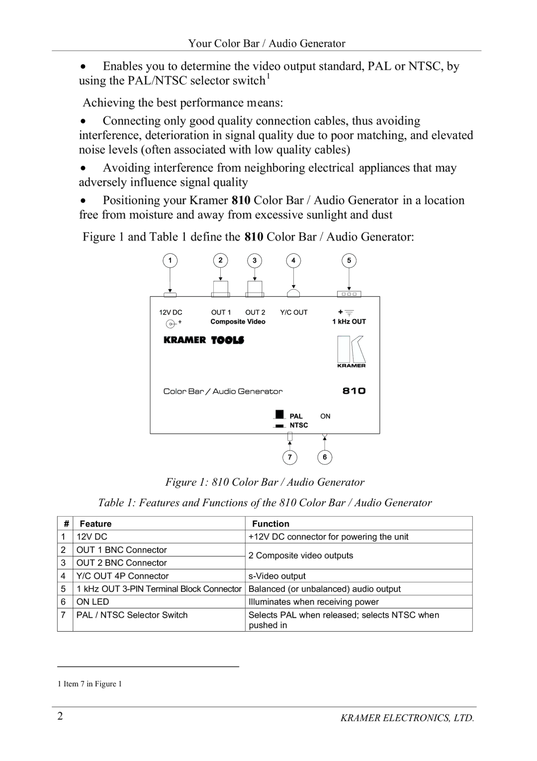 Kramer Electronics 810 manual $Fklhylqjwkhehvwshuirupdqfhphdqv, Rqqhfwlqjrqo\Jrrgtxdolw\Frqqhfwlrqfdeohvwkxvdyrlglqj 