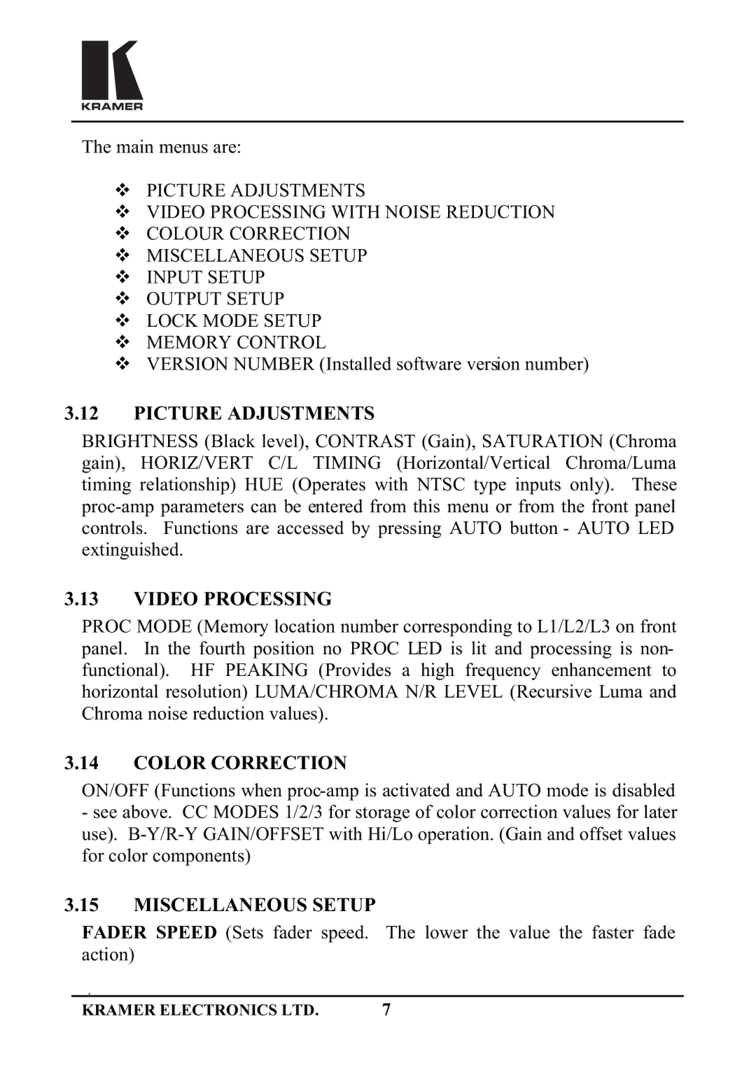 Kramer Electronics FC-5000 manual 785$-8670176, 2352&66,1, 25&255&7,21, $12866783 