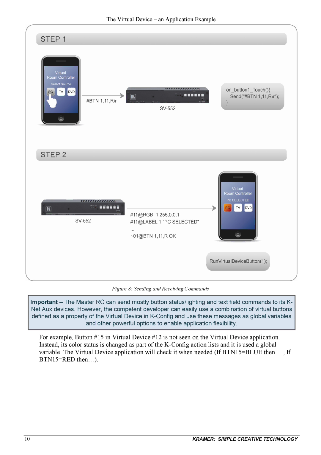 Kramer Electronics revision1 manual Sending and Receiving Commands 