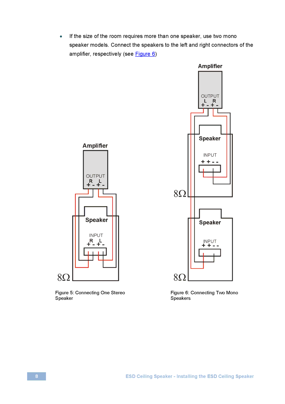 Kramer Electronics spk-cs20, spk-cs12 user manual Amplifier 