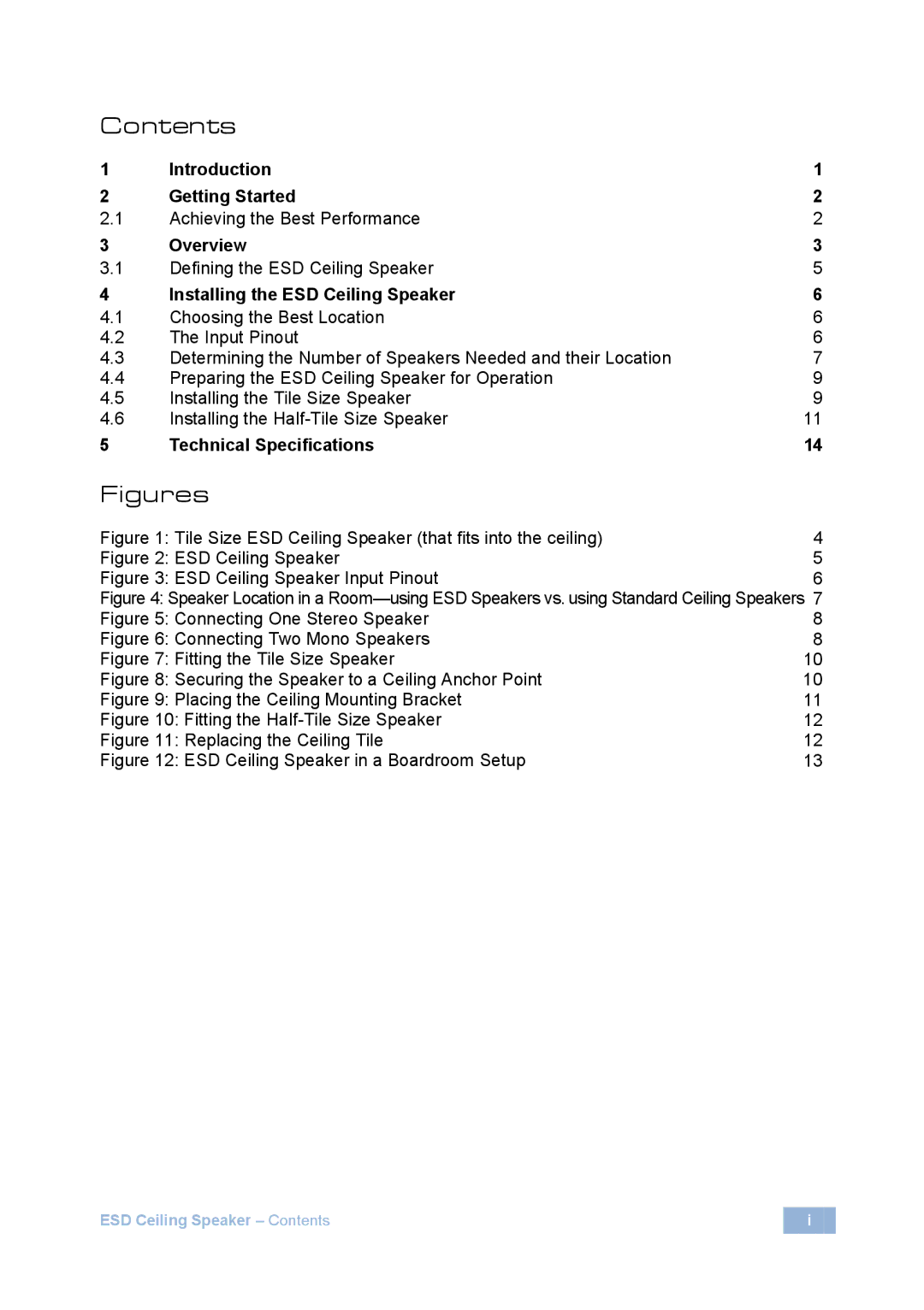 Kramer Electronics spk-cs20, spk-cs12 user manual Figures 