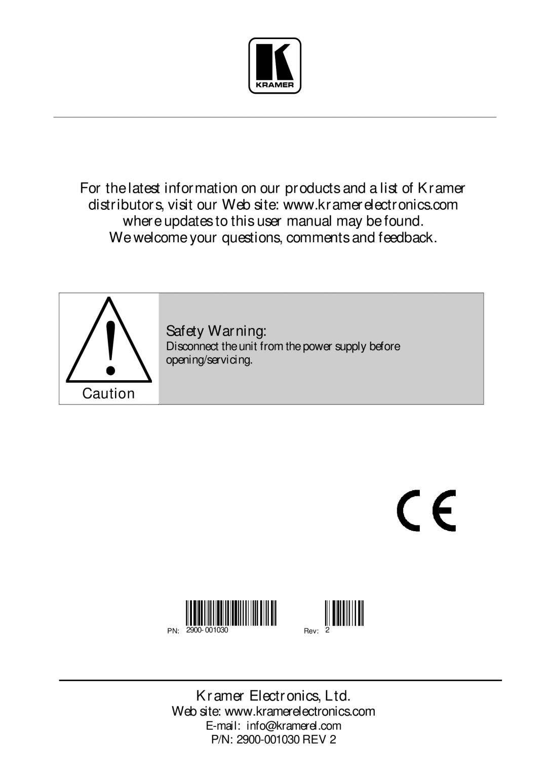 Kramer Electronics VM-1110xl user manual Jxu xD 