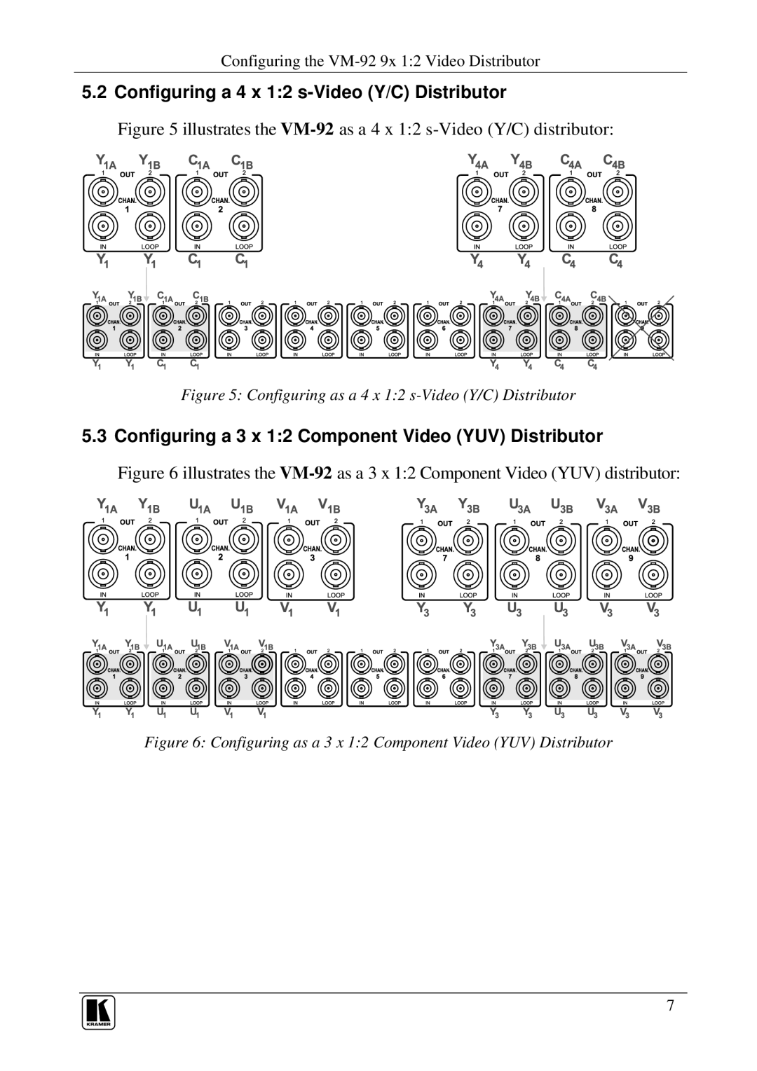 Kramer Electronics VM-92 user manual Brc 