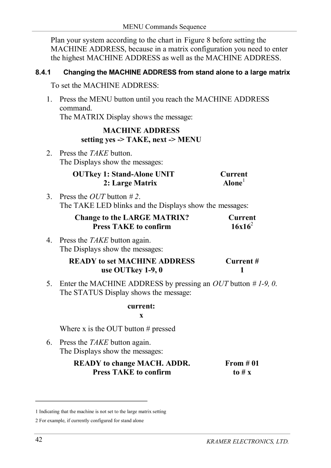 Kramer Electronics VS-1616V manual 3UHVV7$.WRFRQILUPWR 