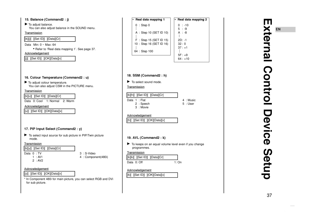 Kreisen KR-270T owner manual Control Device Setup 