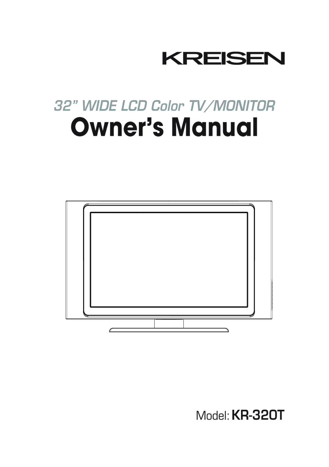 Kreisen KR-320T owner manual 