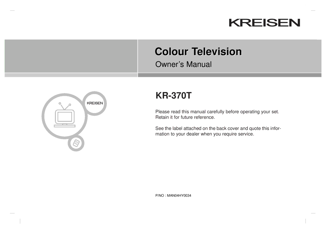 Kreisen KR-370T owner manual Kreisen 