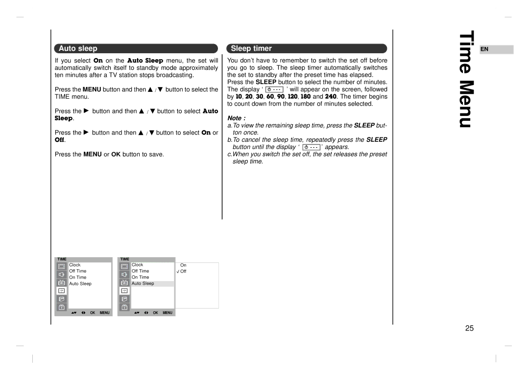 Kreisen KR-370T owner manual Auto sleep, Sleep timer 