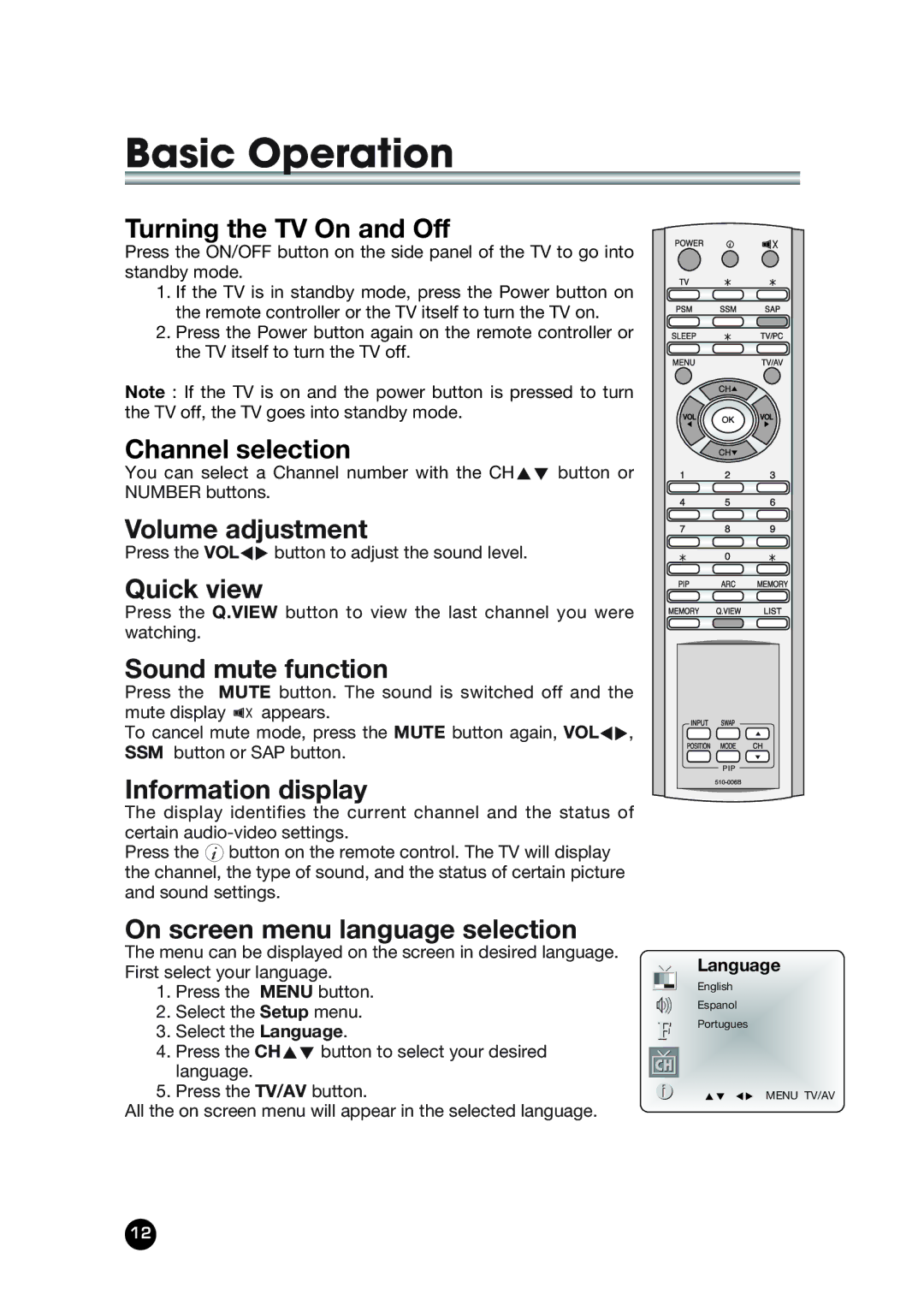 Kreisen KR-400T owner manual Basic Operation 