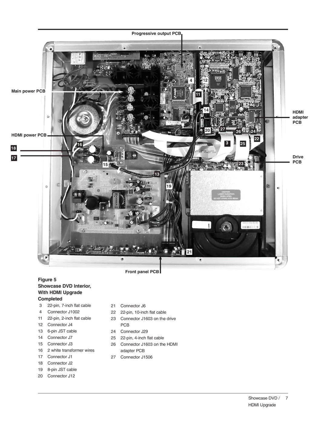 Krell Industries DVD Player manual Showcase DVD Interior With Hdmi Upgrade Completed 