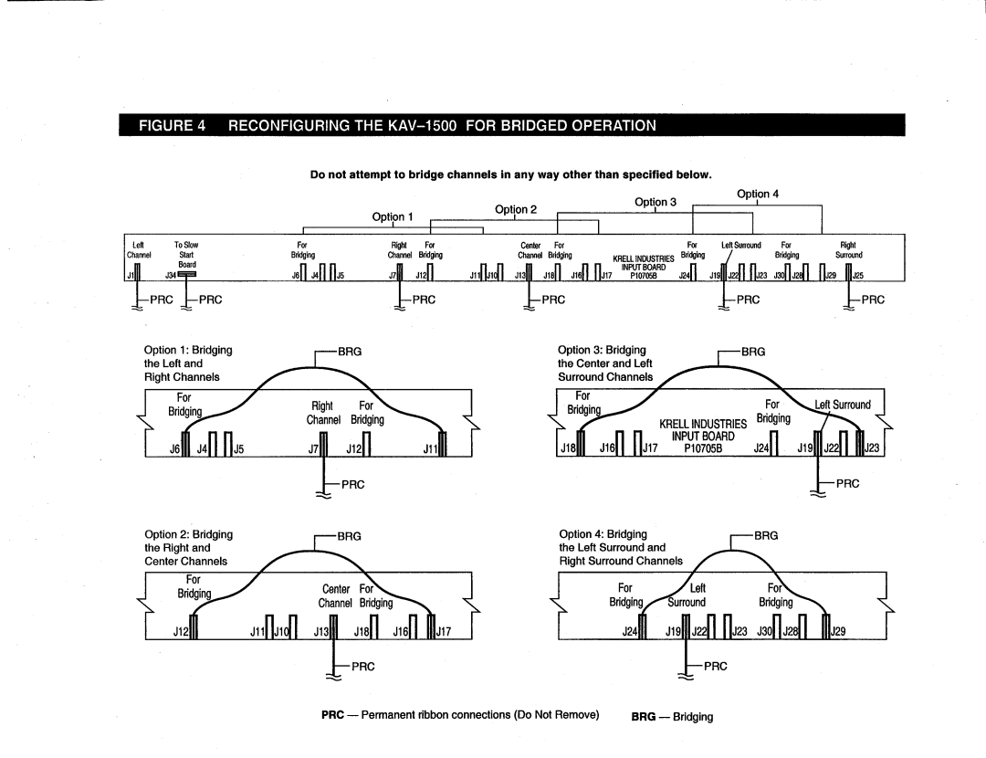 Krell Industries KAV-1500 manual J6111J411II, J12111, J7111J1211 