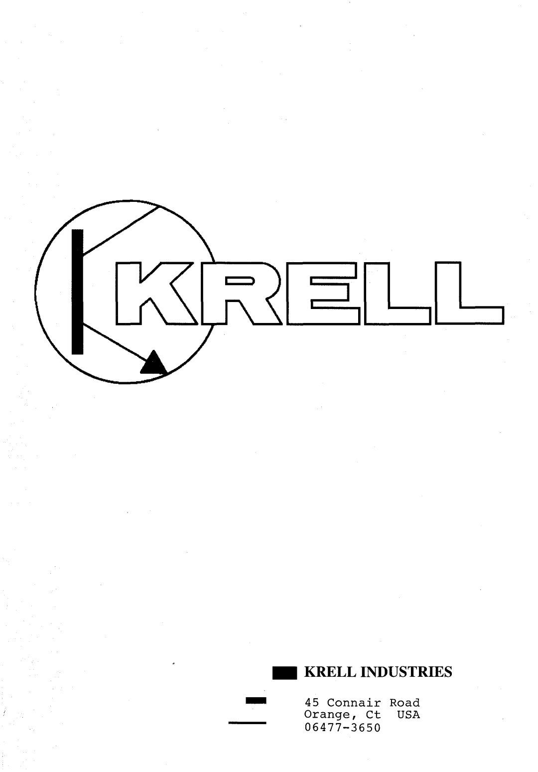 Krell Industries KRC 2 manual Krell Industries 