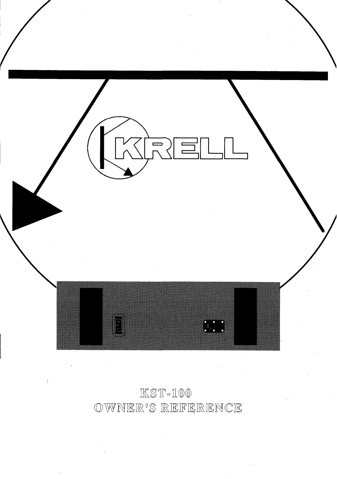 Krell Industries KST100 manual 