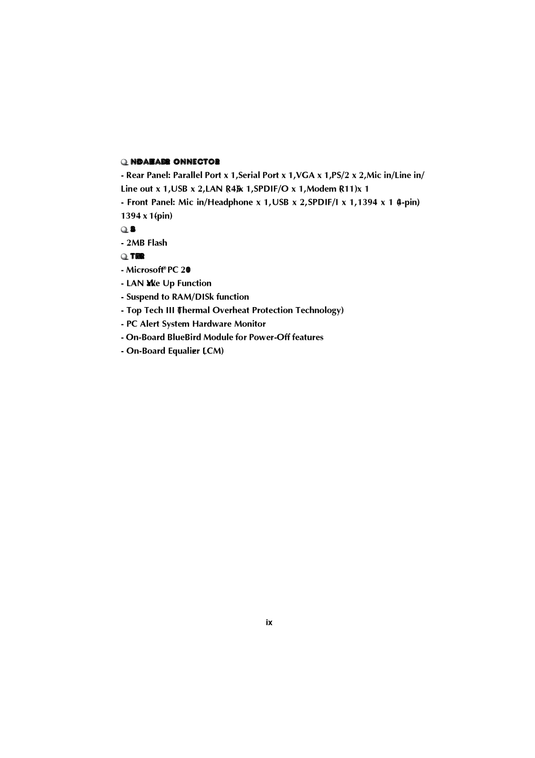 Krell Industries MS 6760 manual On-Board Headers & Connectors, Others 