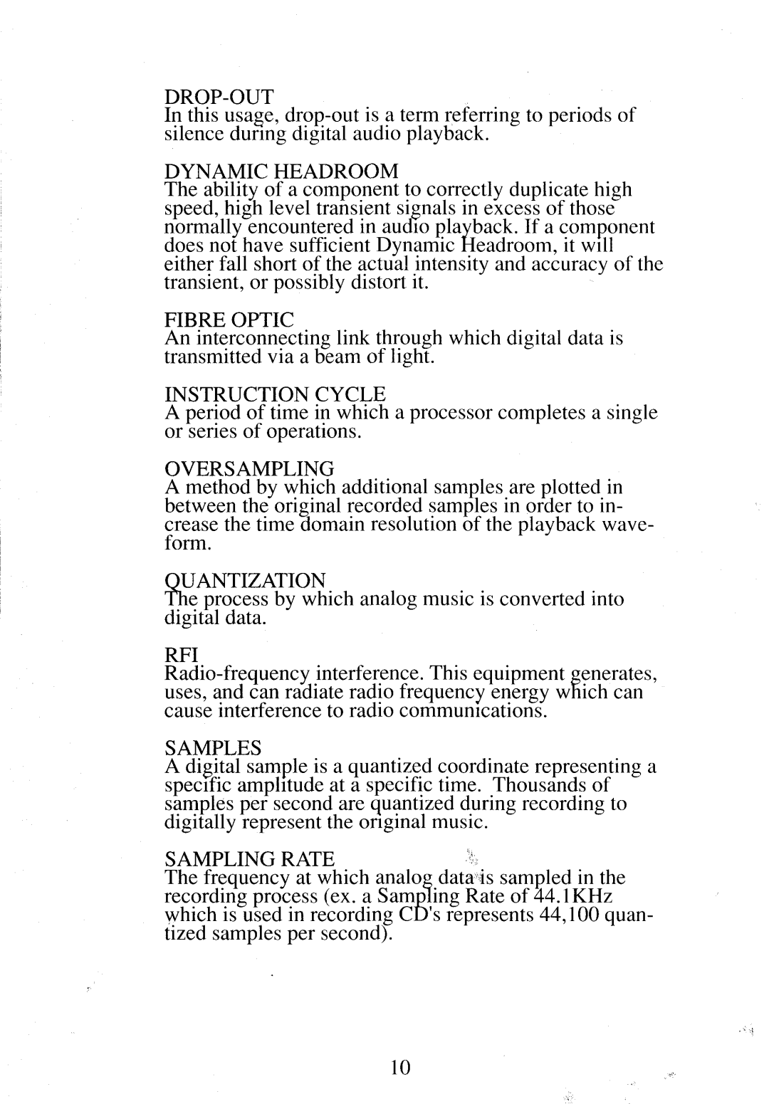 Krell Industries SBP-32X manual Rfi 