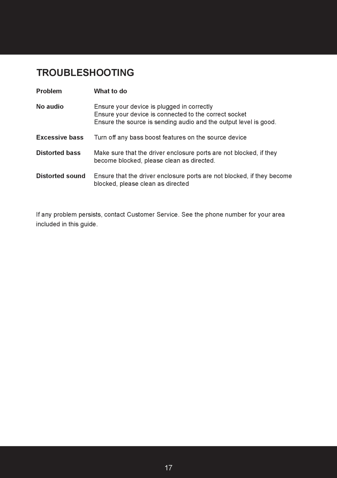 KRK KNS8400, KNS6400 user manual Troubleshooting 