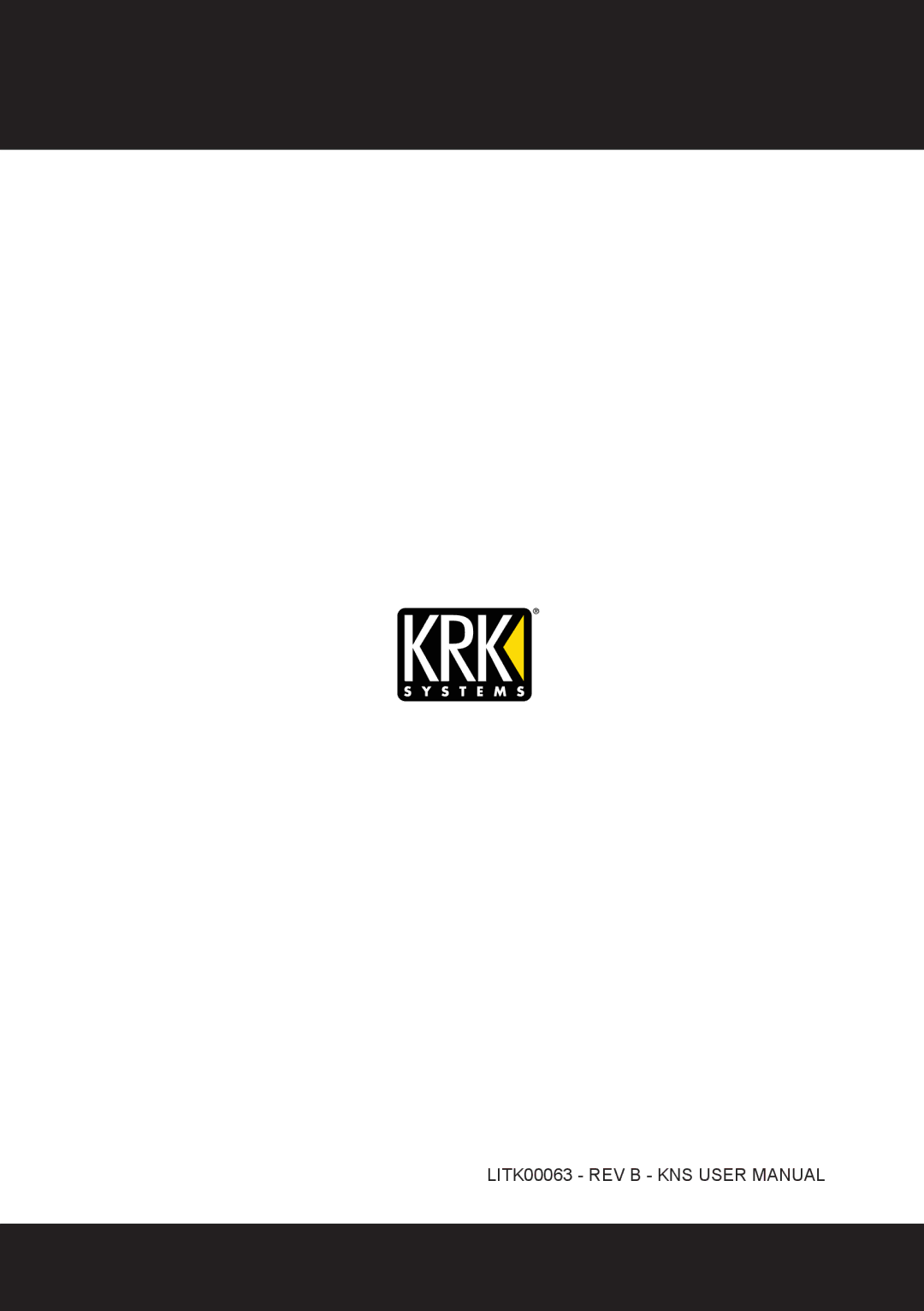 KRK KNS6400, KNS8400 user manual 