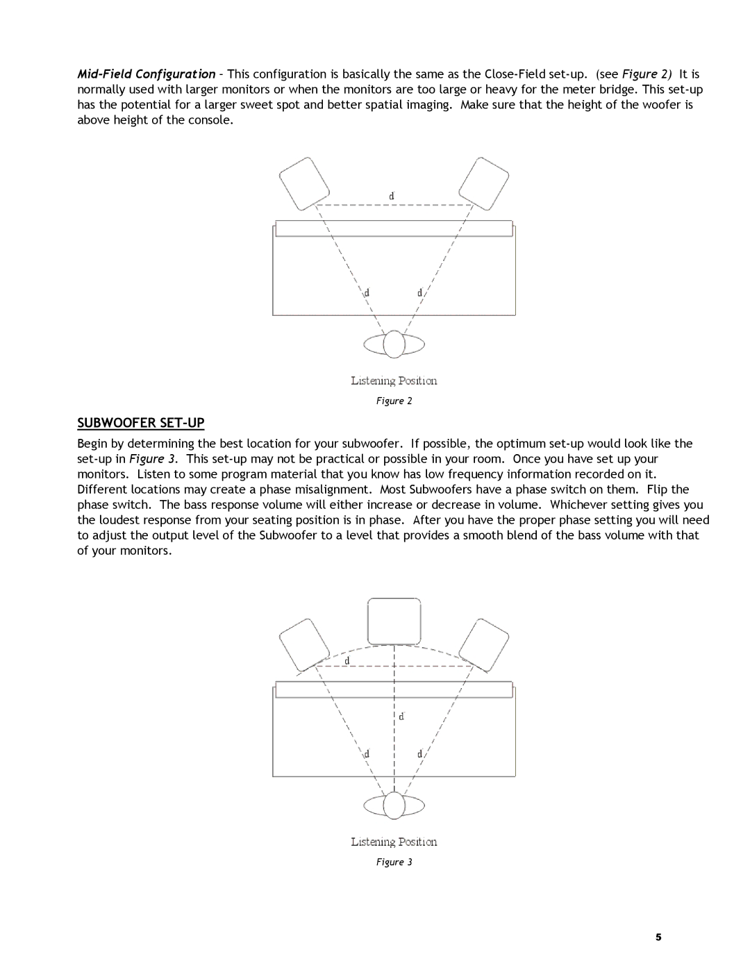 KRK V-88 manual Subwoofer SET-UP 