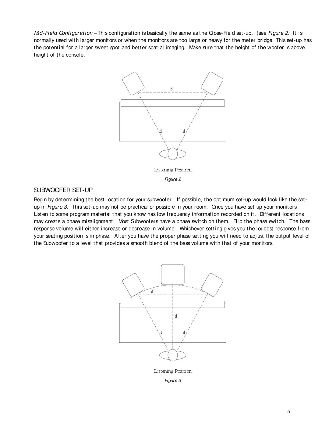 KRK V88 manual Subwoofer SET-UP 