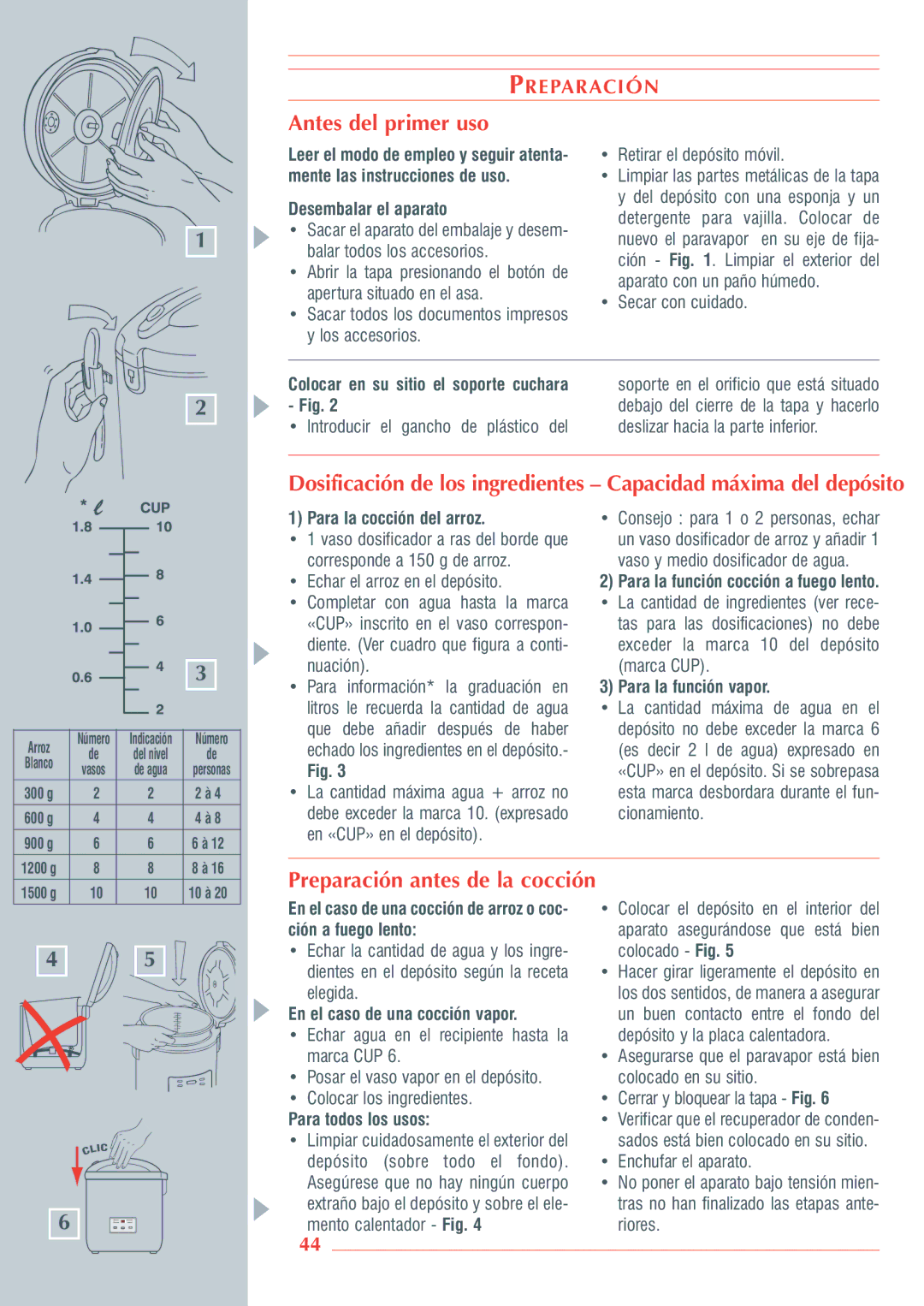 Krups 3.21 manual Reparación 