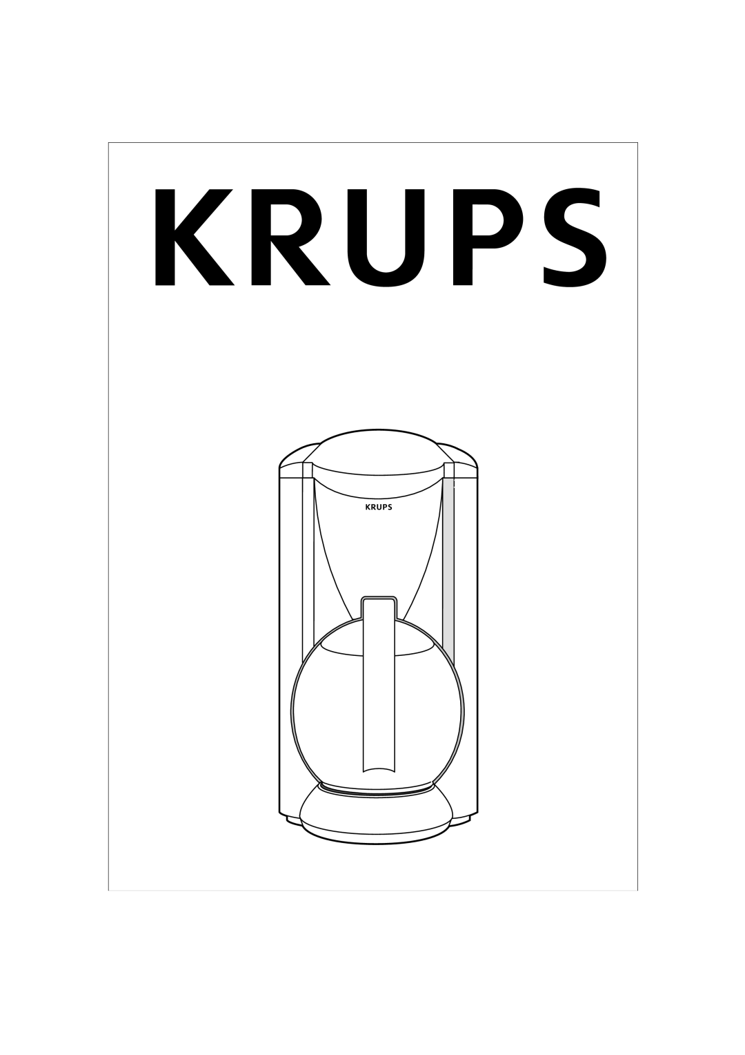 Krups 466 manual 