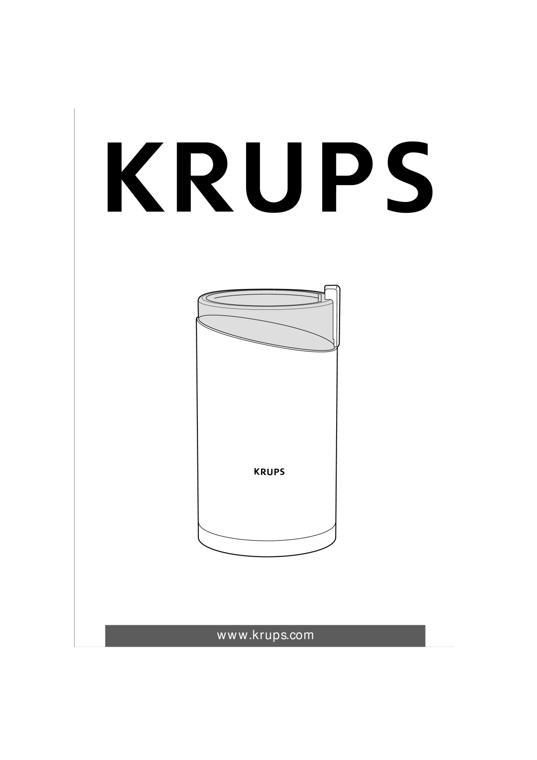 Krups F 203 manual 