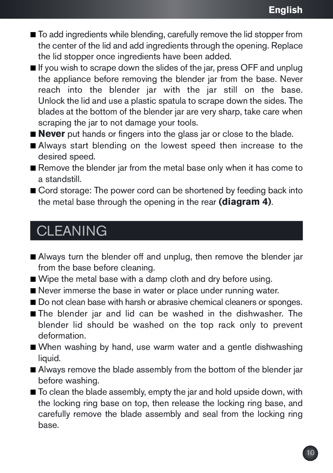 Krups KB790 manual Cleaning, English 