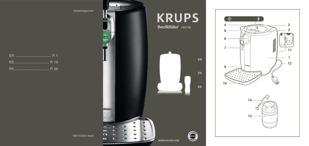 Krups VB2158 manual 