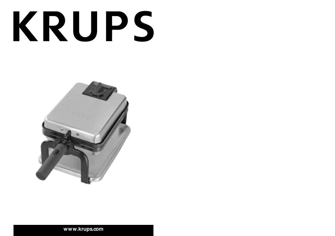 Krups Waffle Iron manual 