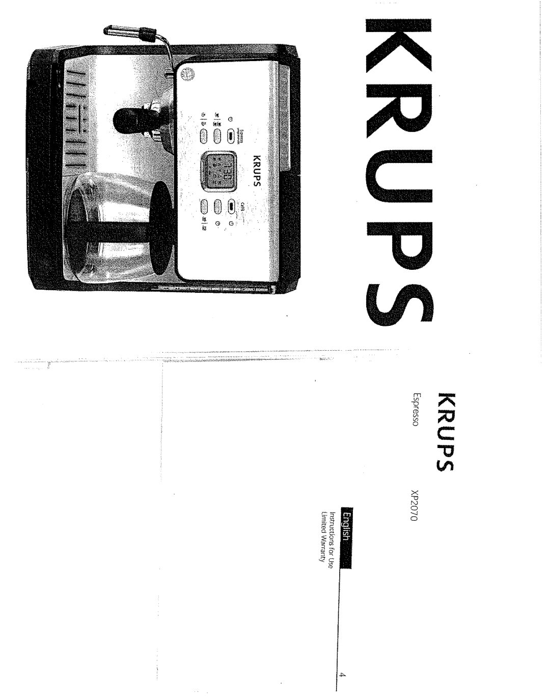 Krups XP2070 manual 