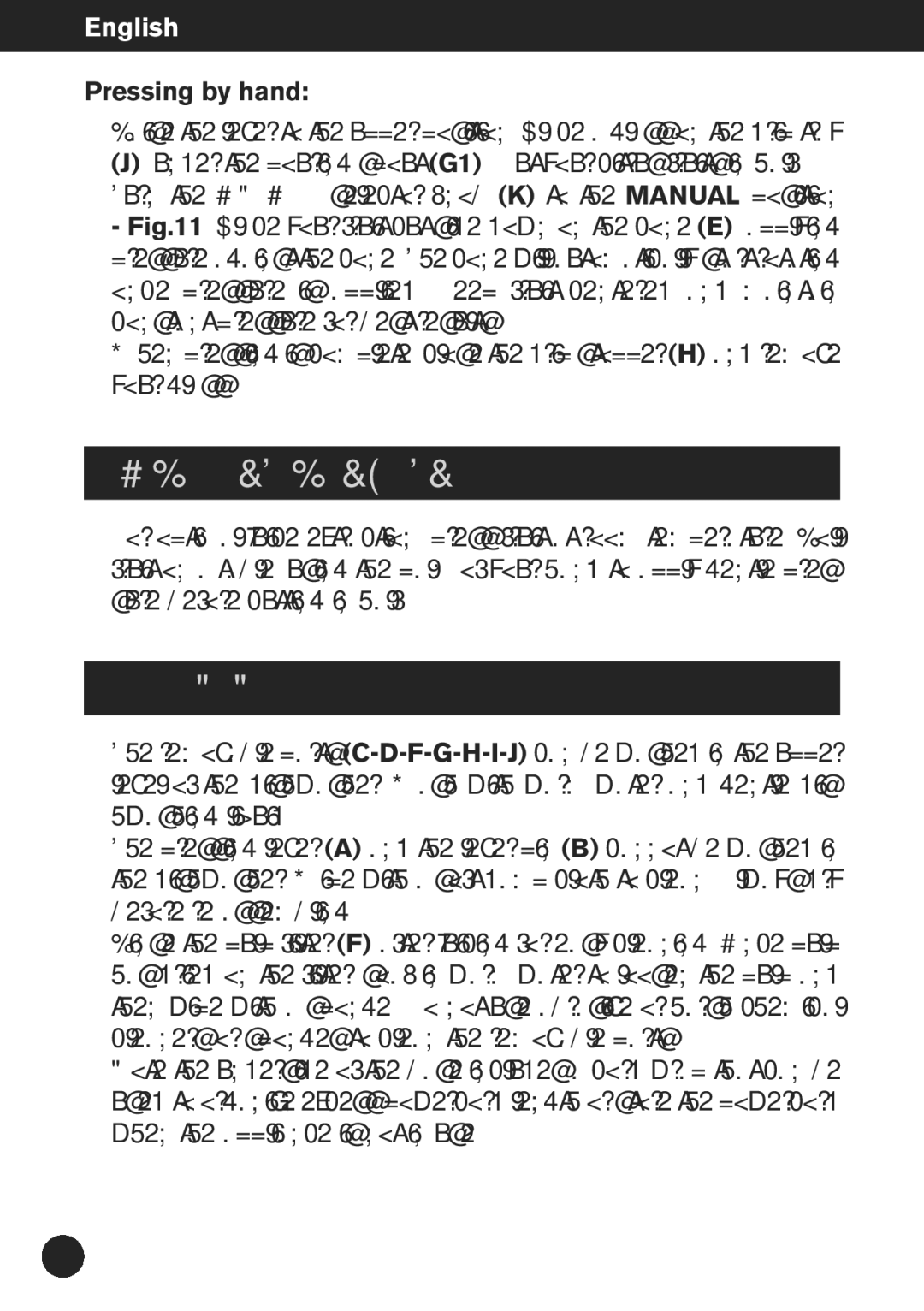 Krups ZX7000 manual For Best Results, Cleaning, Pressing by hand 