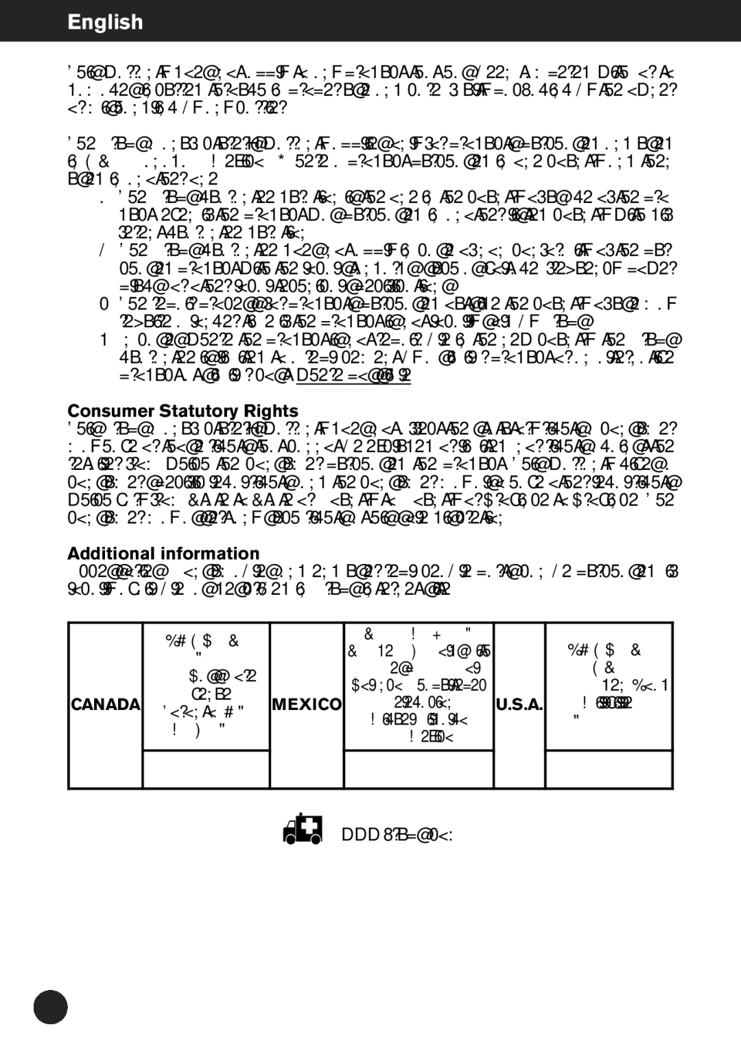 Krups ZX7000 manual Consumer Statutory Rights, Additional information 