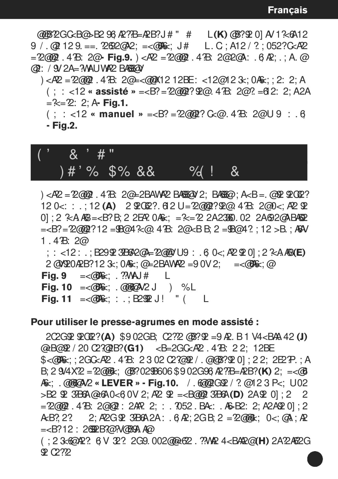 Krups ZX7000 manual Utilisation DE Votre PRESSE-AGRUMES, Pour utiliser le presse-agrumes en mode assisté 