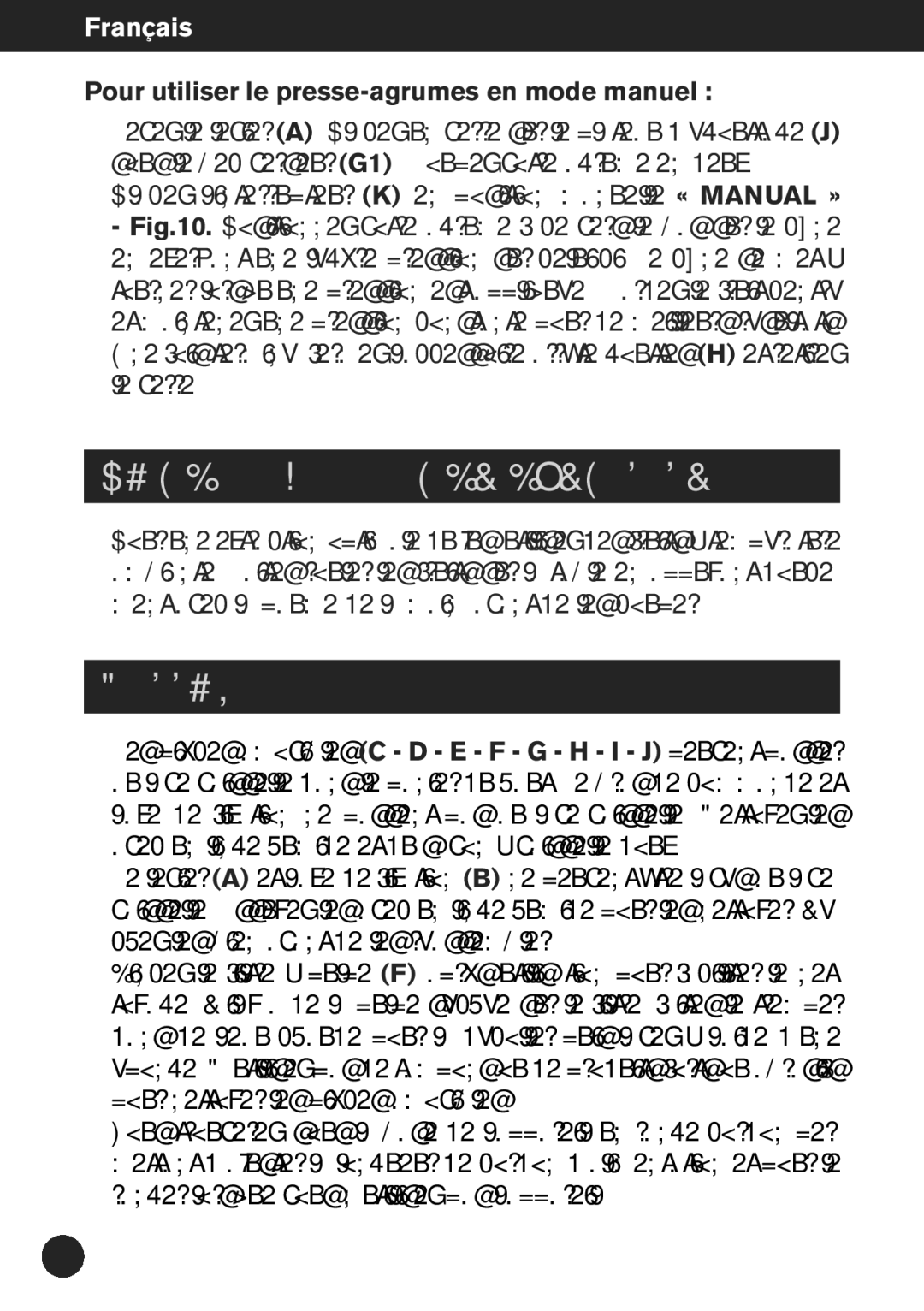 Krups ZX7000 manual Pour DE Meilleurs Résultats, Nettoyage, Pour utiliser le presse-agrumes en mode manuel 