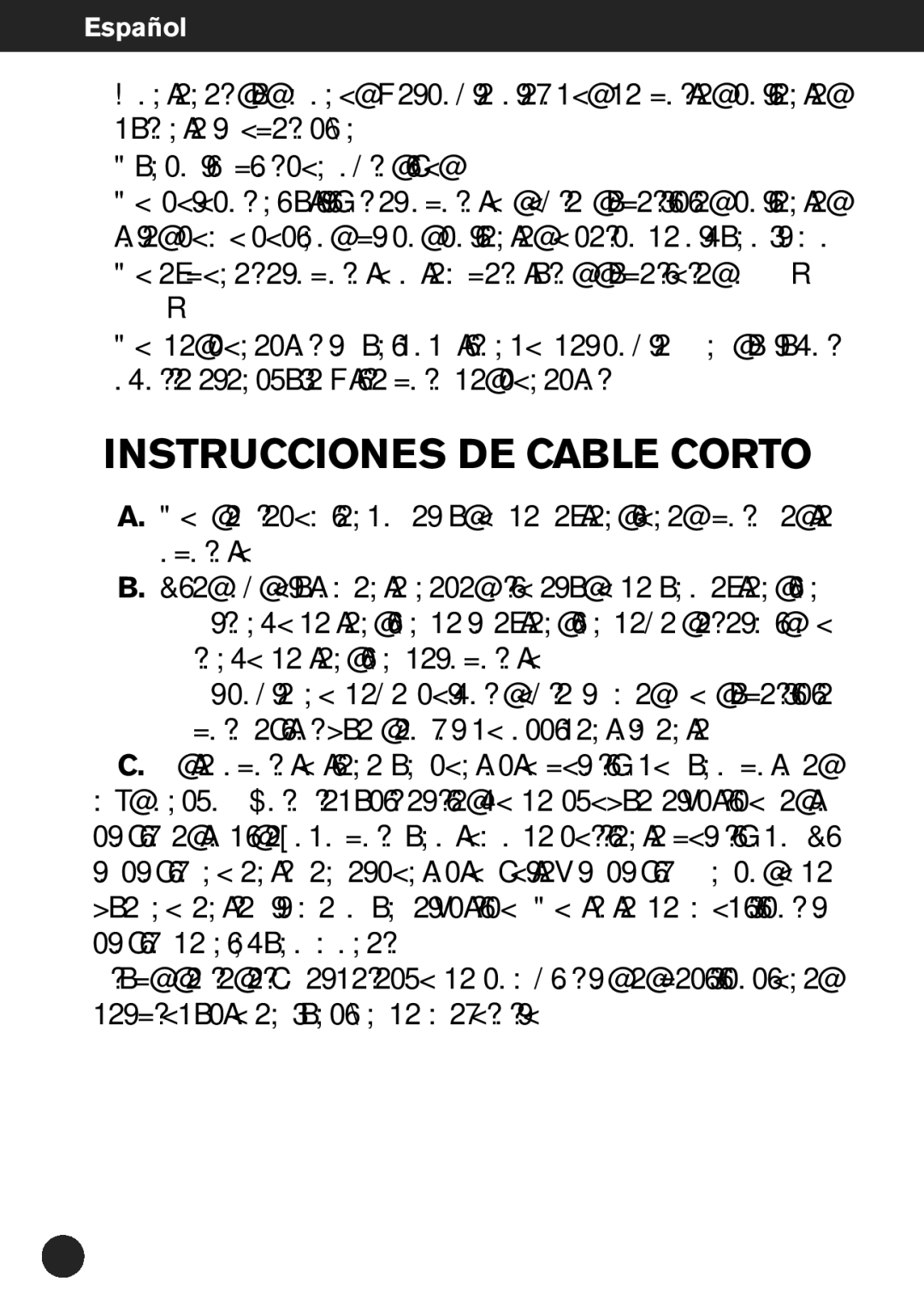 Krups ZX7000 manual Instrucciones DE Cable Corto 