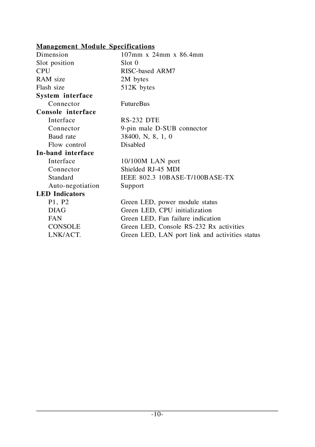 KTI Networks KC-1300 operation manual System interface 