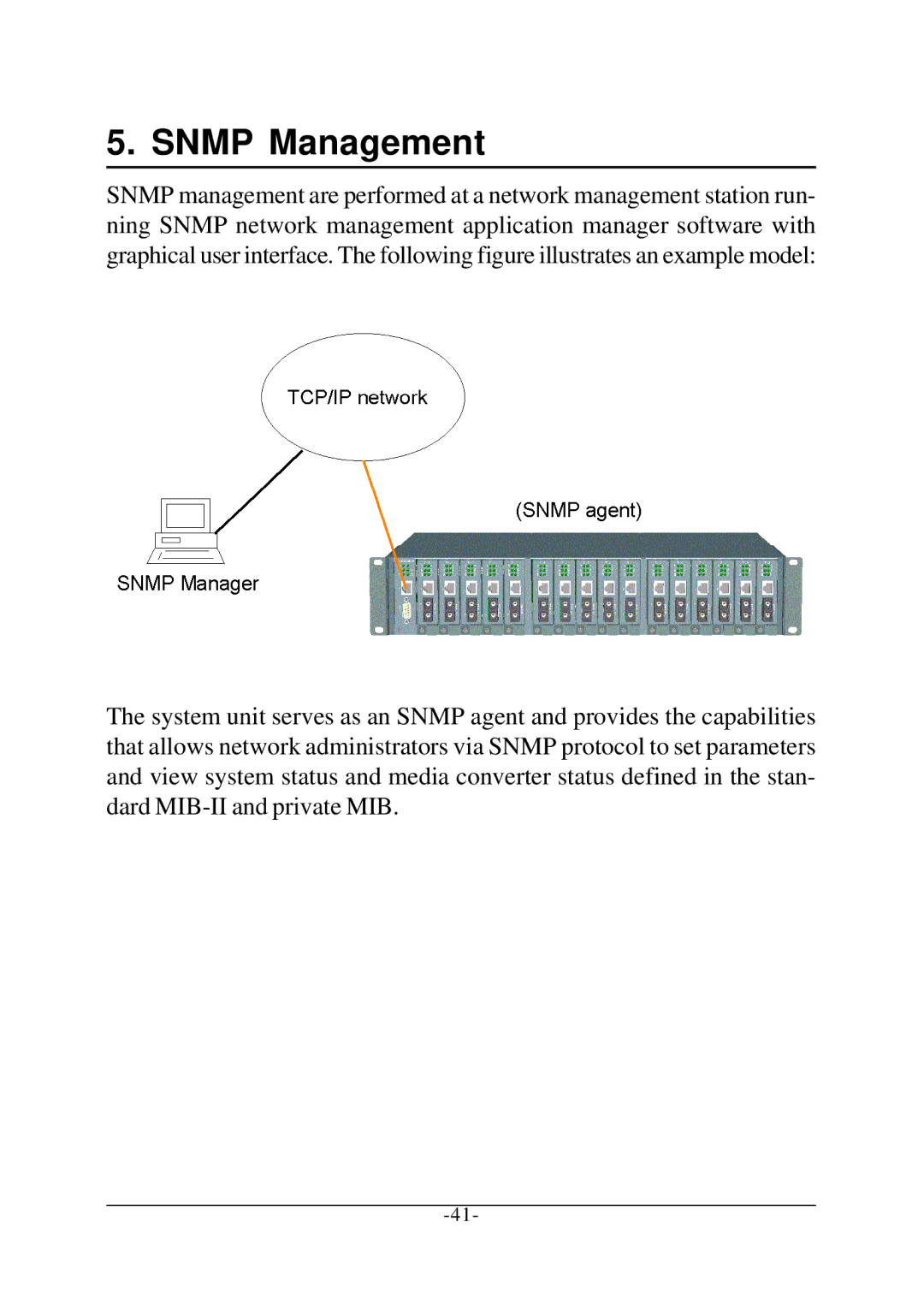 KTI Networks KC-1300 operation manual Snmp Management 